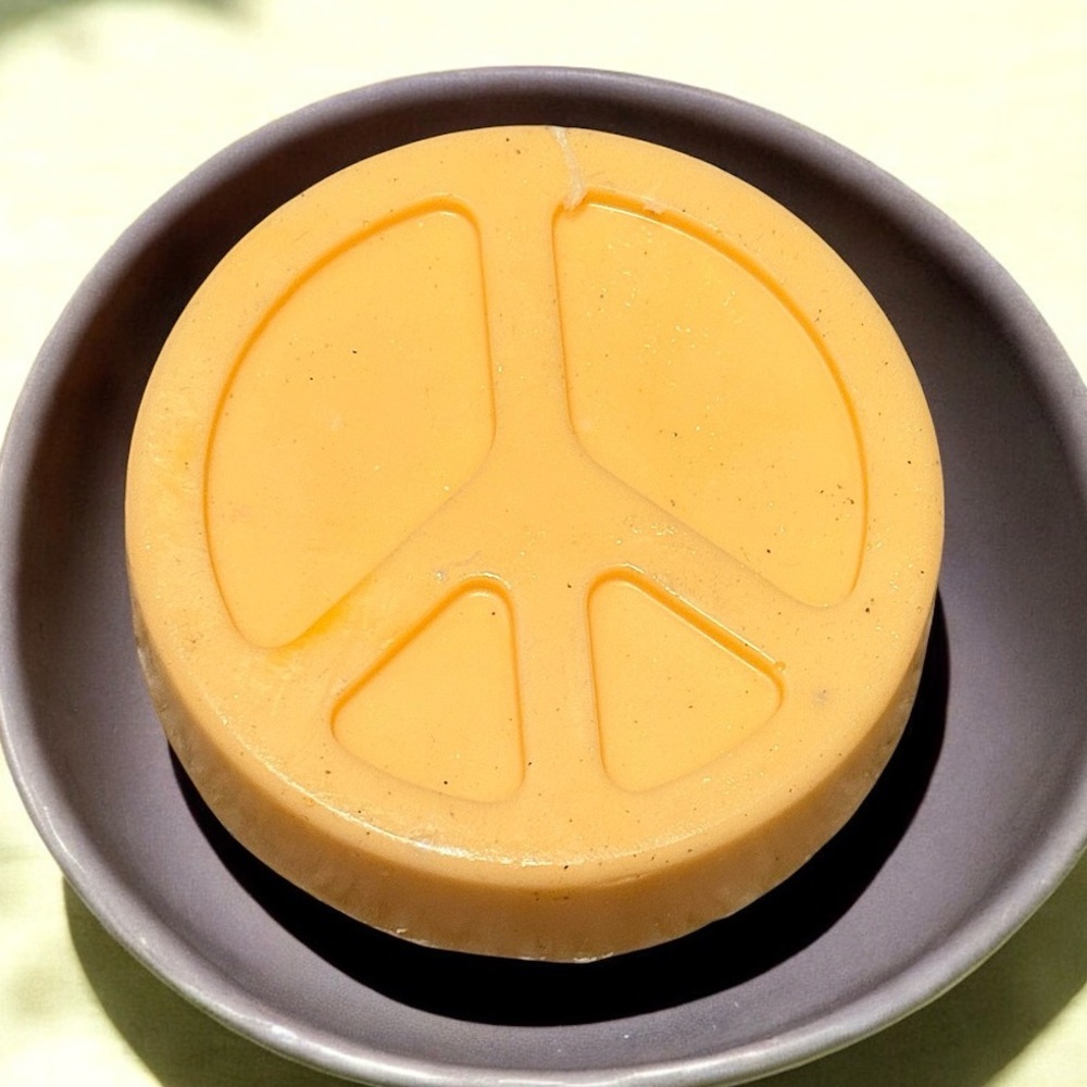 Citrus coconut soap 3x3in 8oz shea butter based handmade